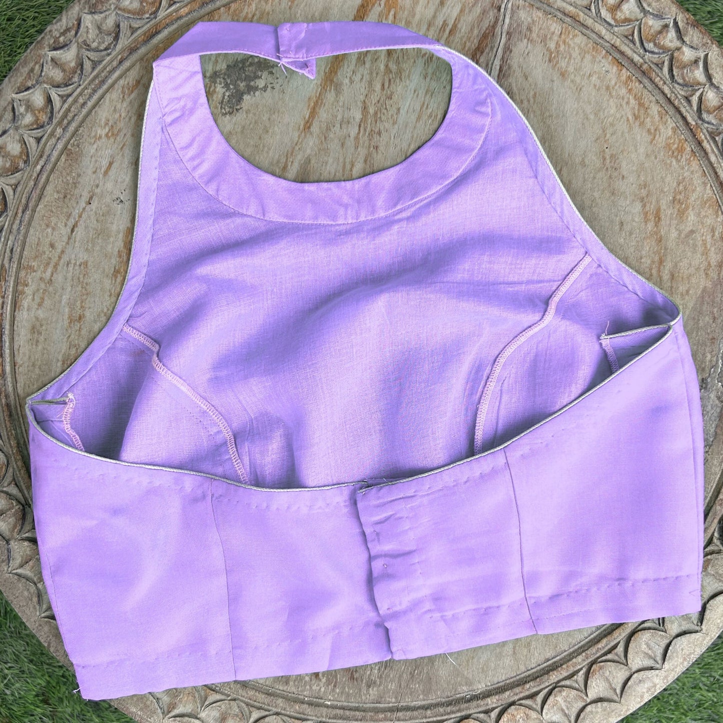 Halter-neck padded blouse- sleeveless