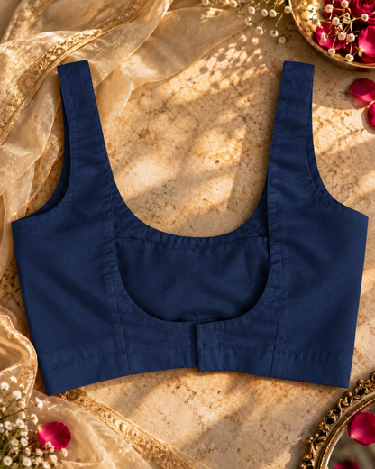 Chic Blouse - Navy Blue