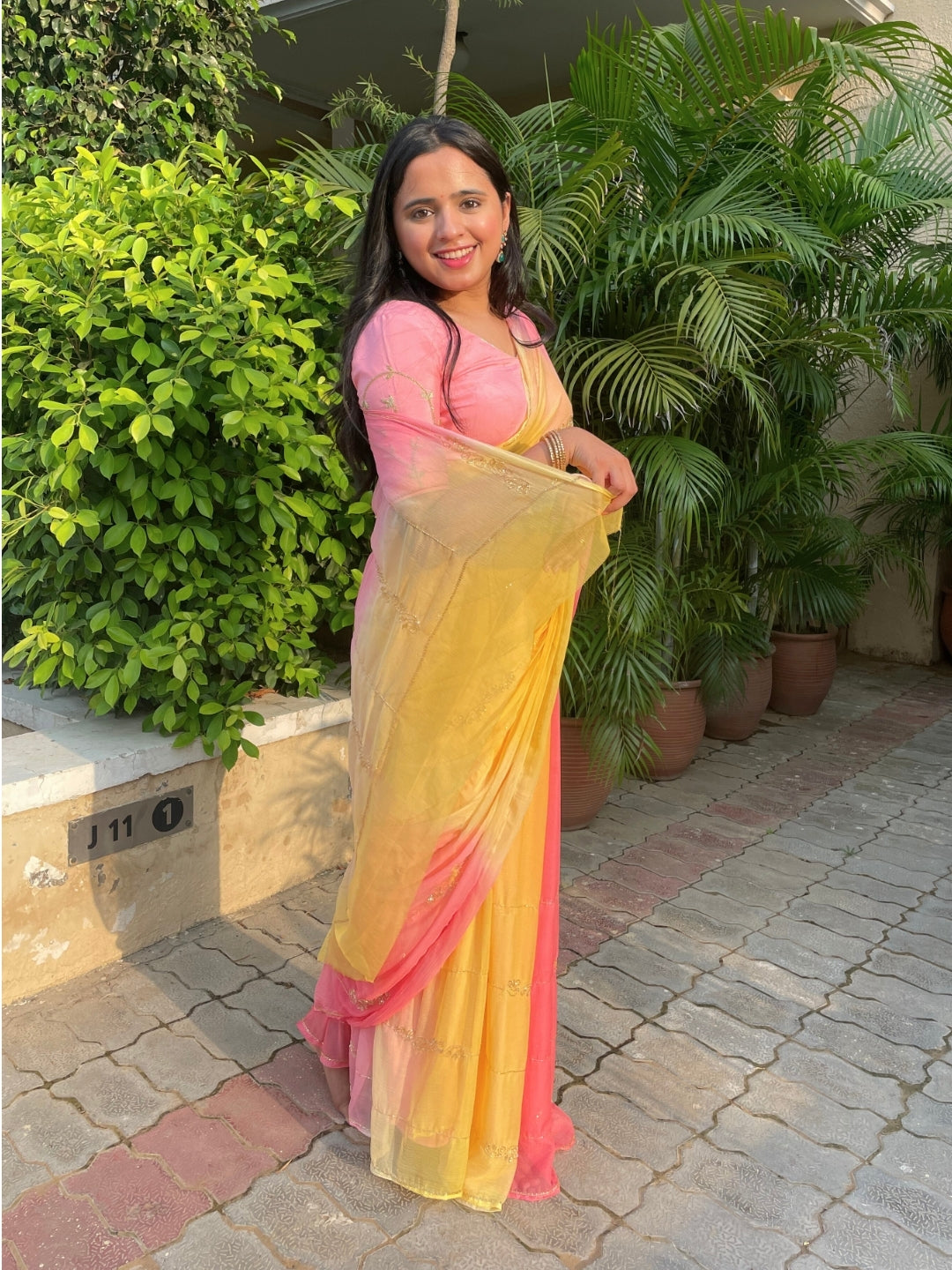 Rani- Yellow and Peach