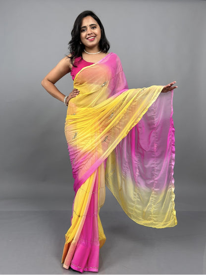 Rani- Yellow and pink