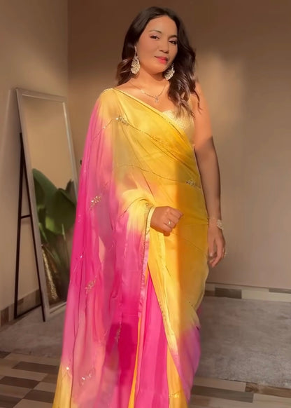 Rani- Yellow and pink