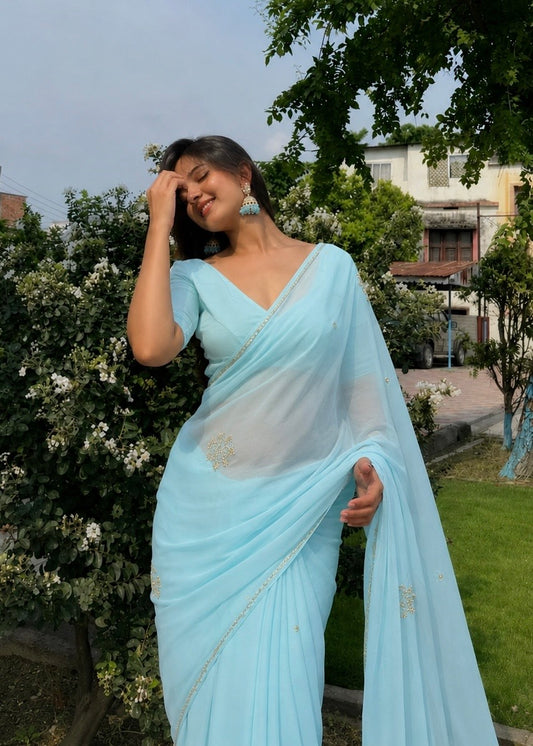 Juhi- Sky Blue