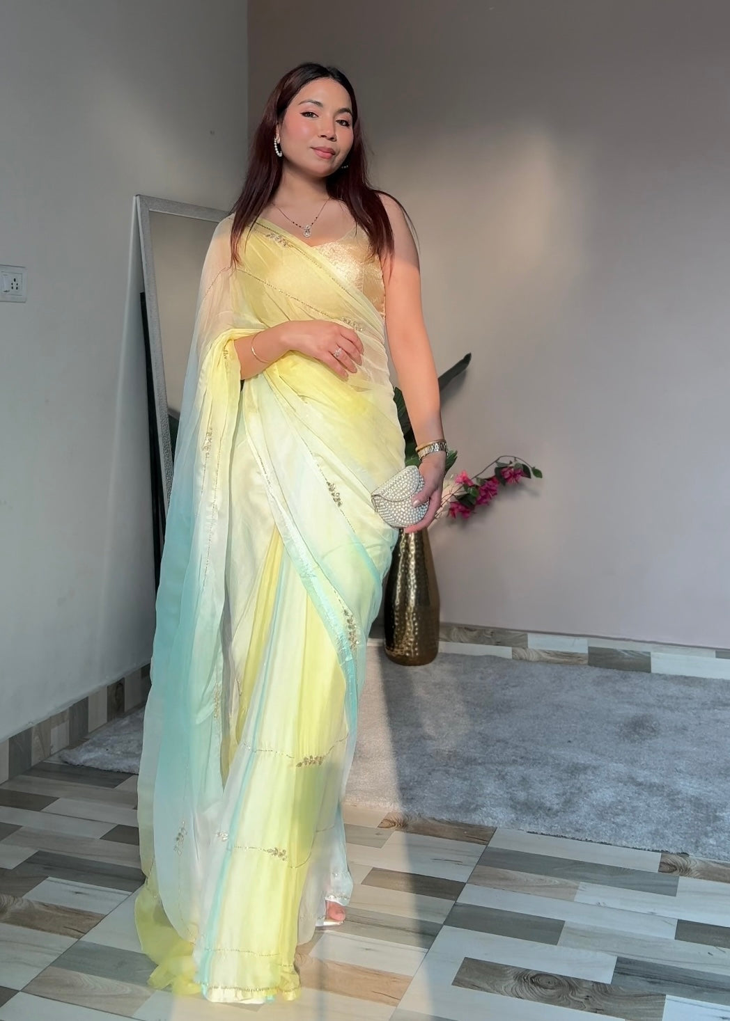 Rani- Yellow and blue