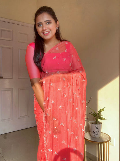 Sitaron ki Mehfil- Salmon Pink