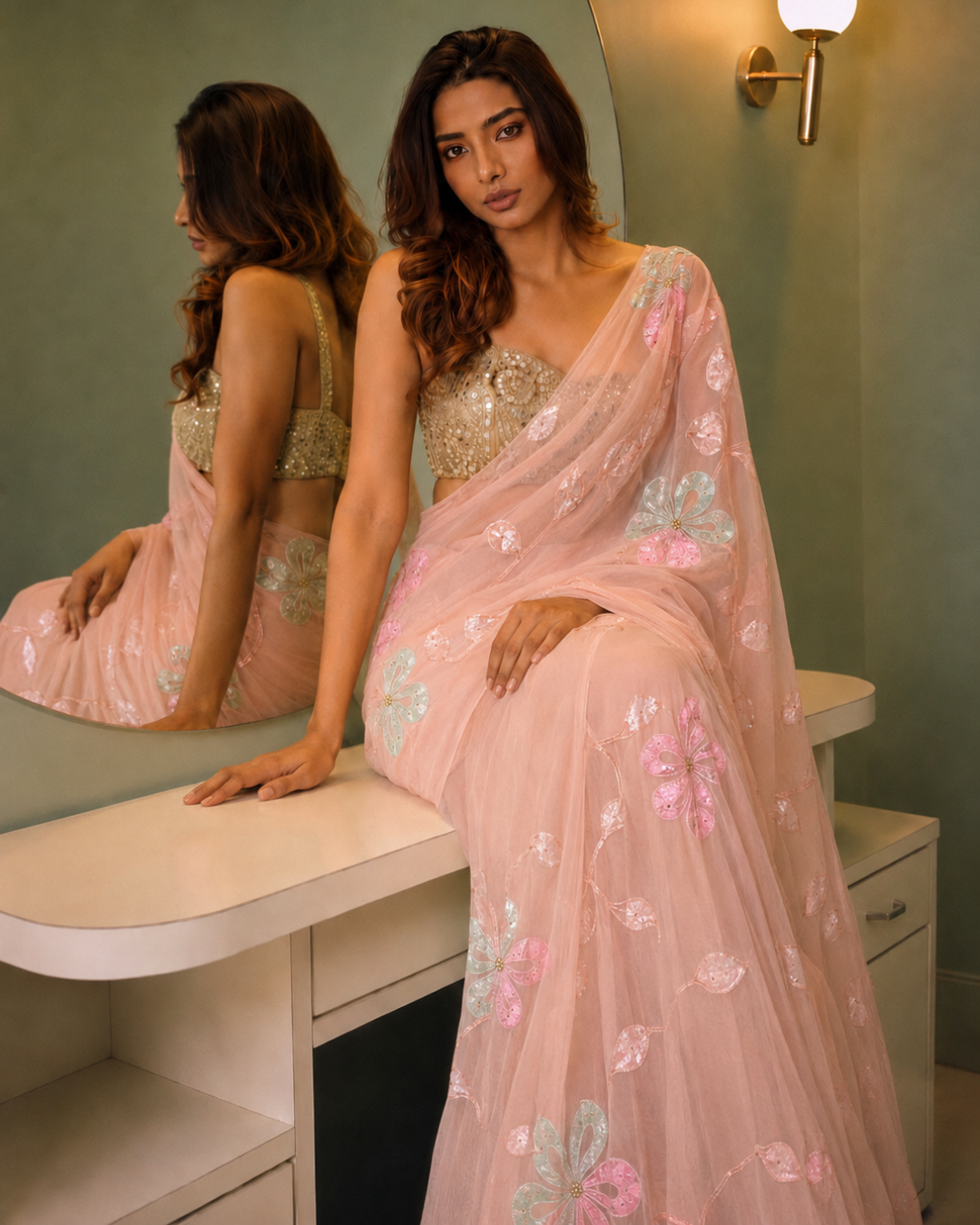 Mrunal- Peach
