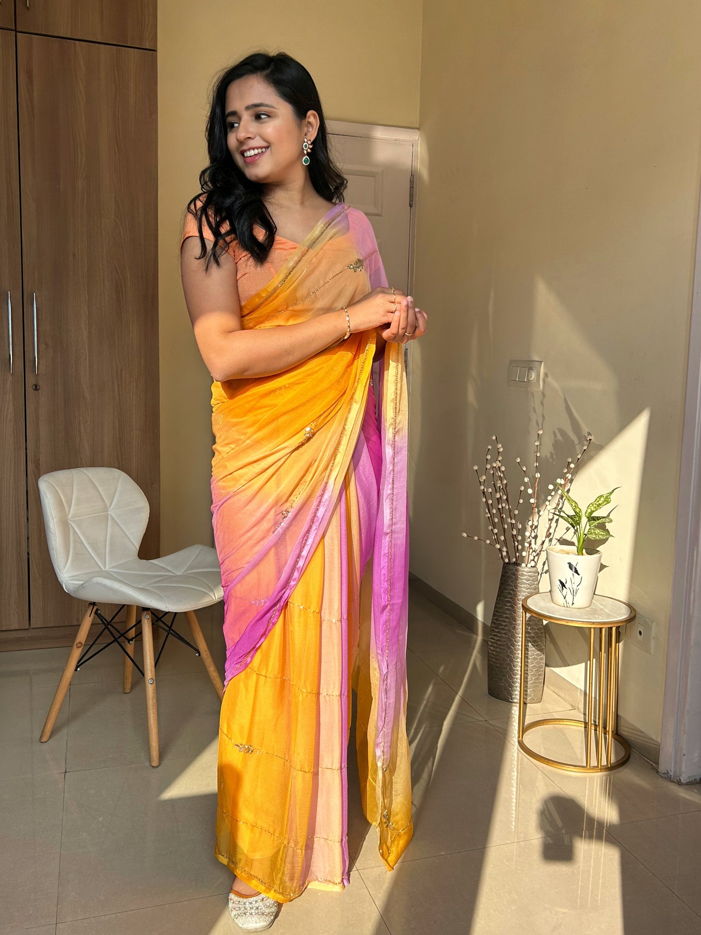 Rani- Orange and Purple
