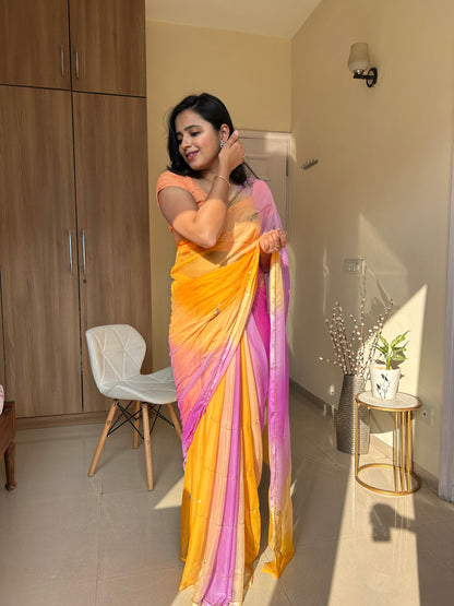 Rani- Orange and Purple