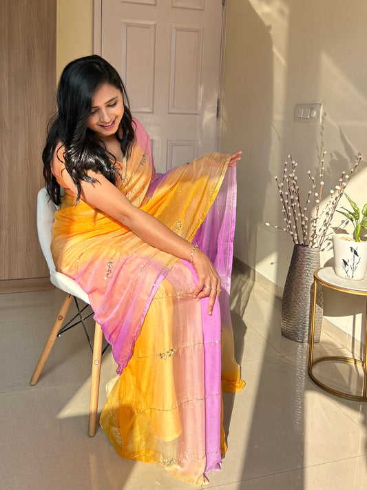 Rani- Orange and Purple